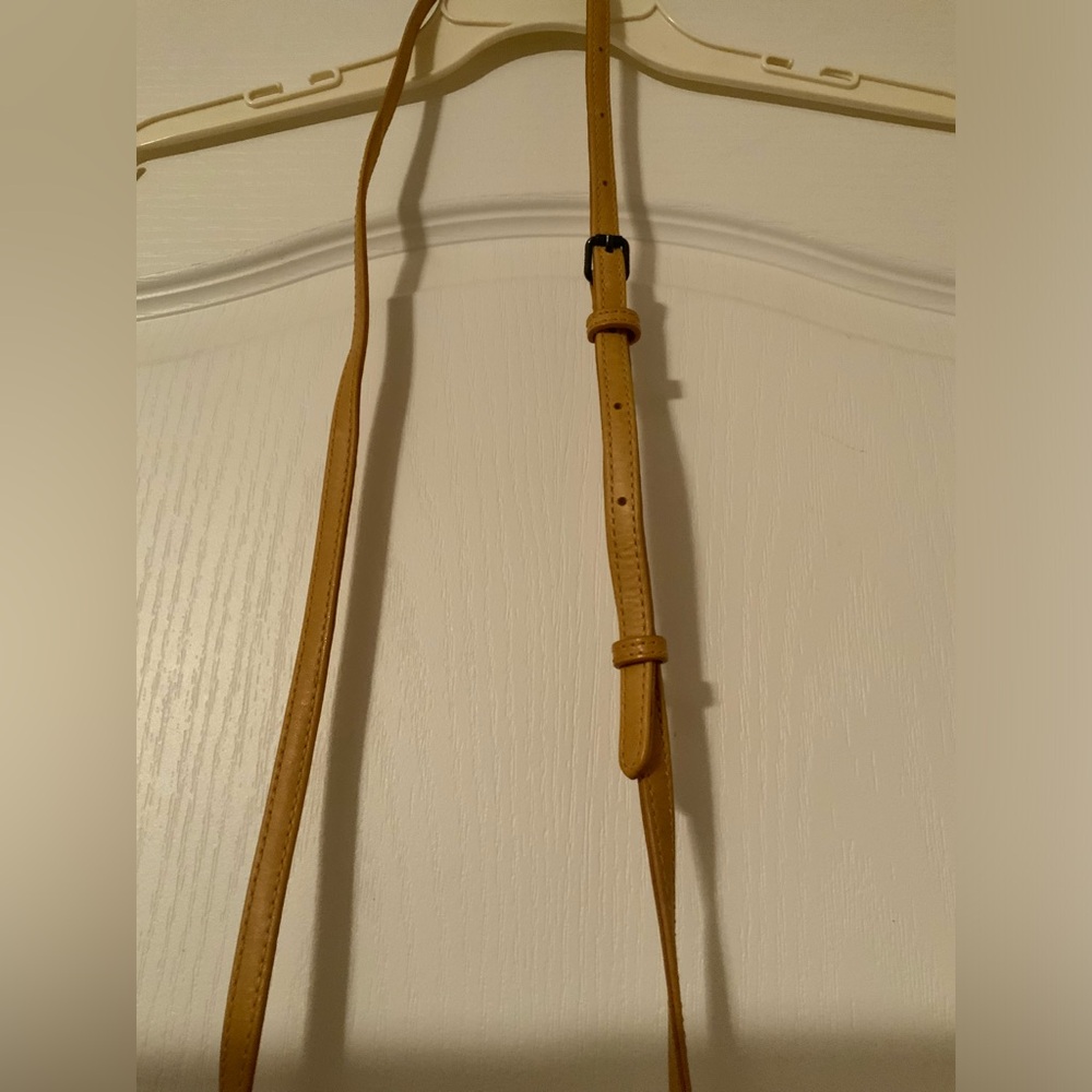 Fry Leather Crossbody phone purse.. color is mustard - Picture 12 of 12
